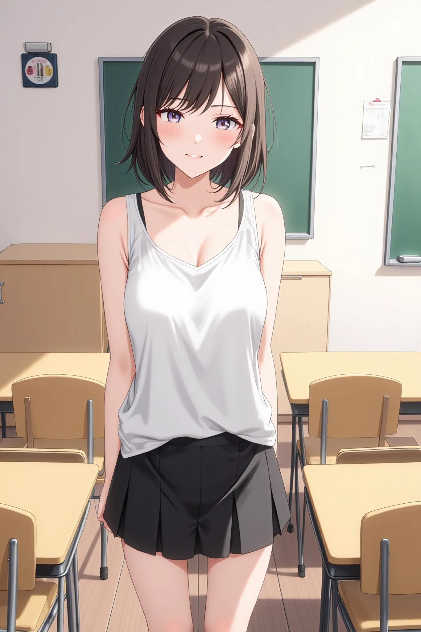 温婉可人的语文老师背地竟是淫荡痴女？