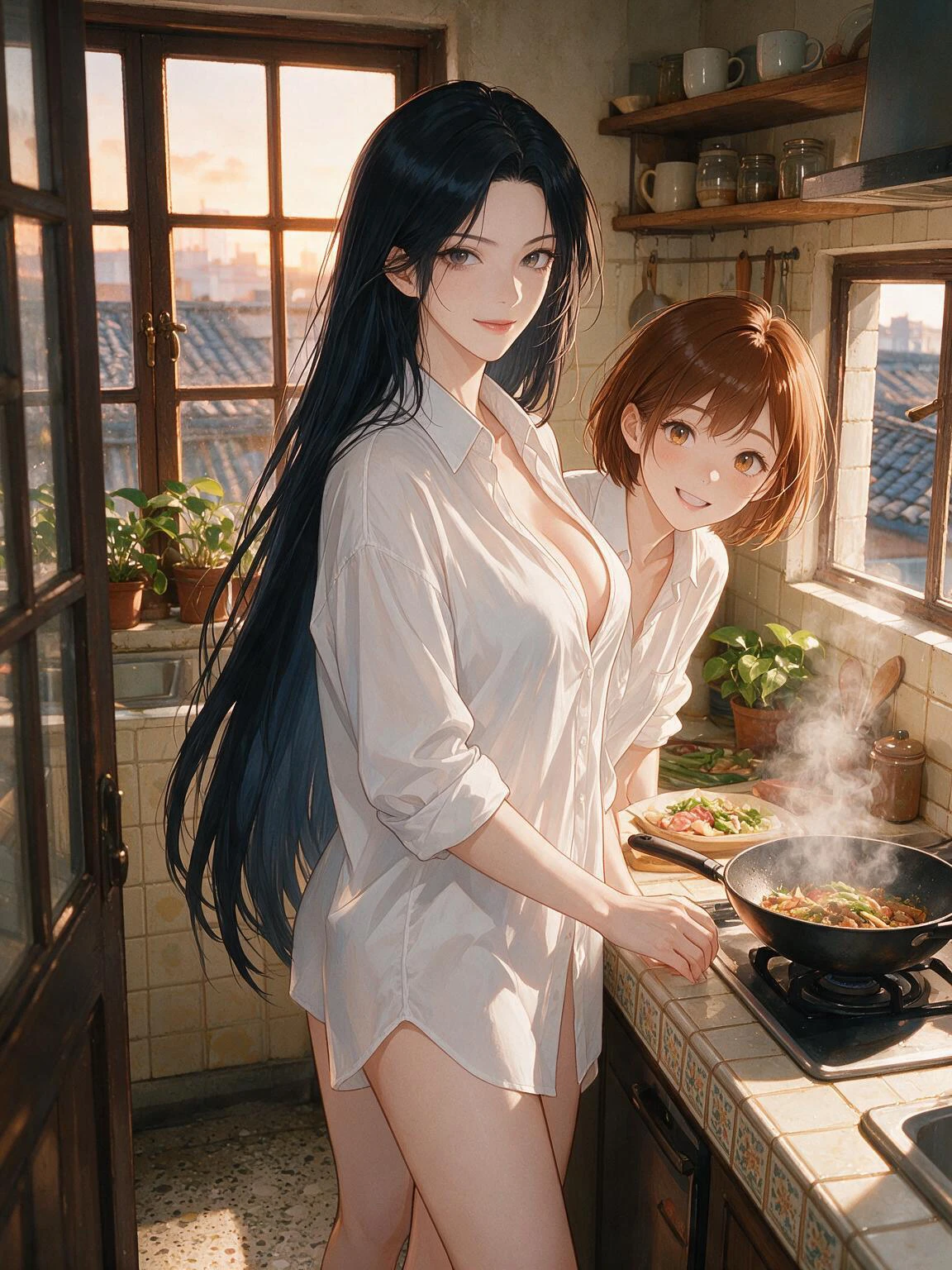 我的两个腹黑女儿