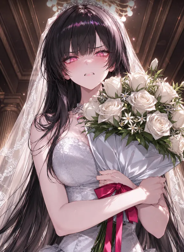 公司里吉祥富家女与未婚夫扔绣球,结果落入你手中