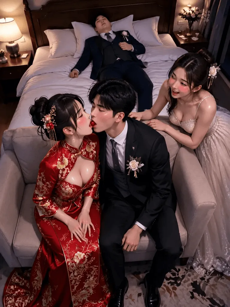 农村闹洞房：我操了新娘和伴娘