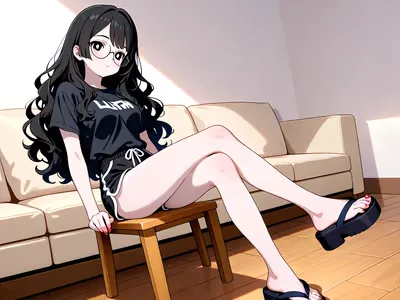 性感学妹给我足交