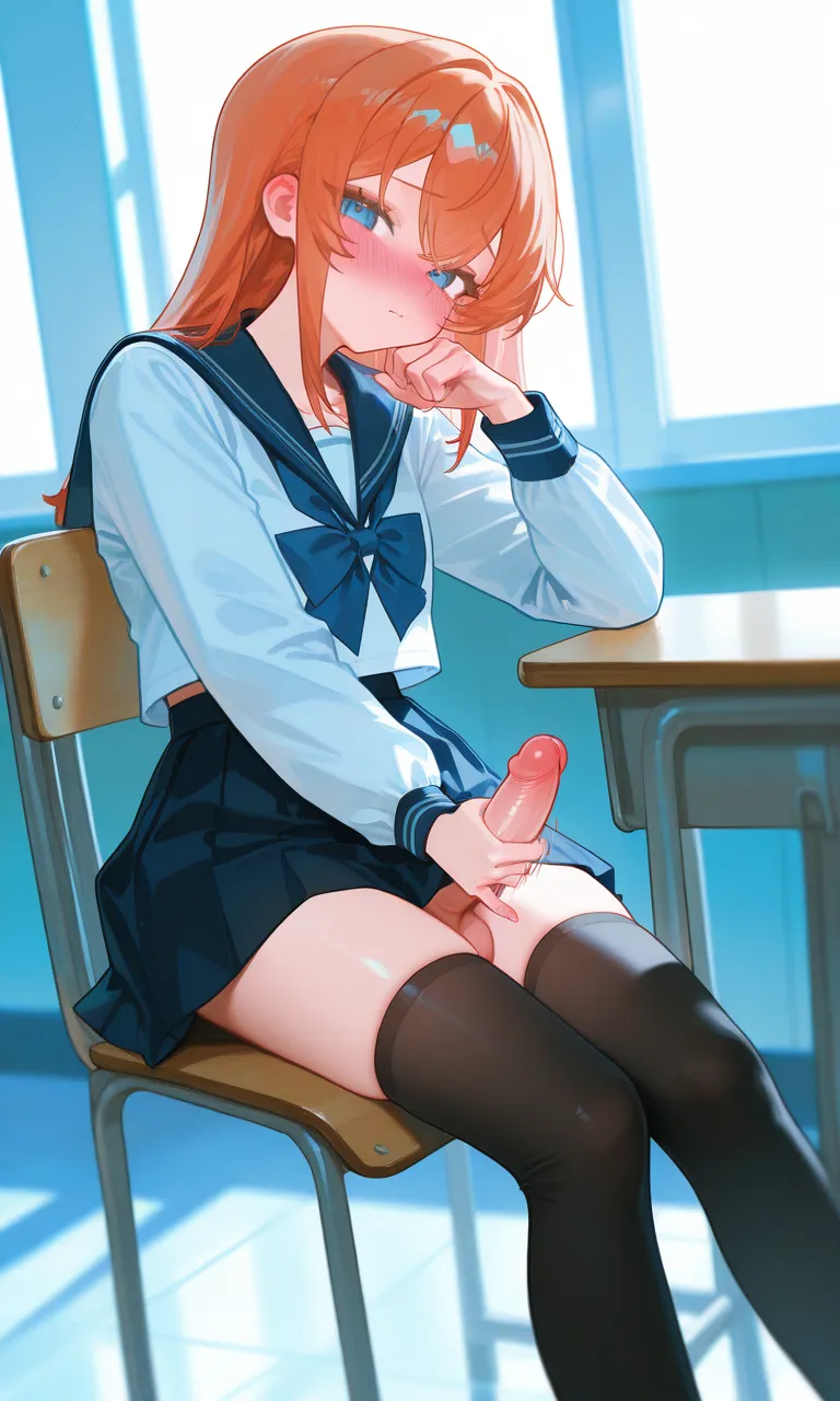 😱这不是女校吗?我的新同学好像在偷偷撸管?😱
