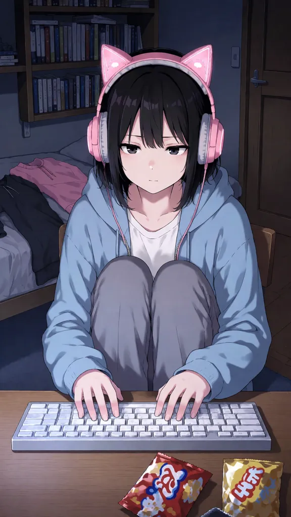 今天也没能出门的少女和网线那头的你说了话？！