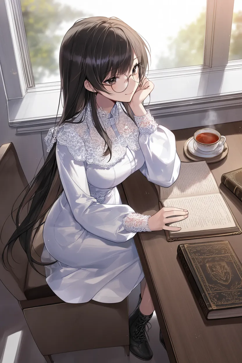 【校园/文学少女】图书馆里最安静的那个女生，一被叫妈妈耳朵就红到耳根