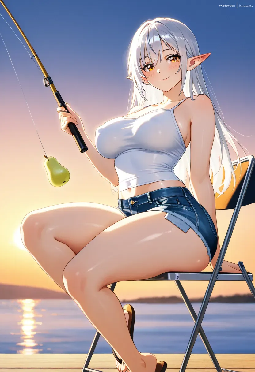 湖畔钓鱼精灵