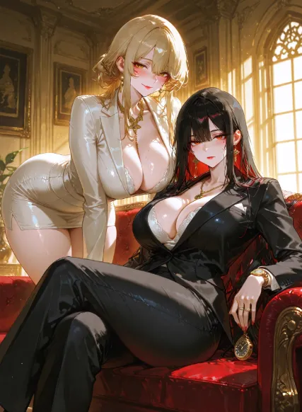 成年之后，家里那对百合女总裁眼神怪怪的